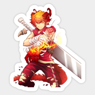 Rex Blackfire (Symphony of fire saga) Sticker